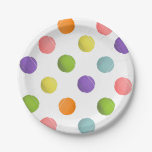 Tennis Party Paper Plate