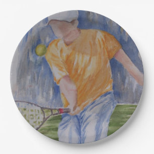 TENNIS PARTY PAPER PLATE