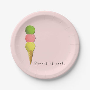 Tennis Party Paper Plate
