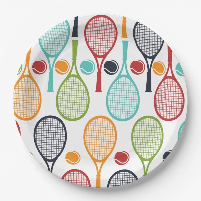 Tennis Party Supplies Tennis Decorations Paper Plate (Front)