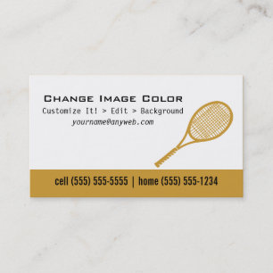 Tennis - Personal Business Card
