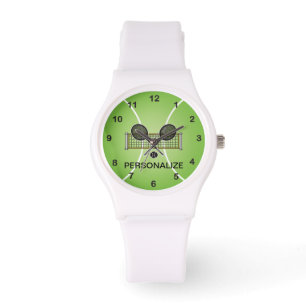 Tennis   Personalise  - Green Watch