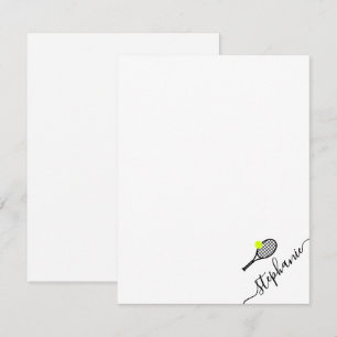 Tennis Personalised Name Card