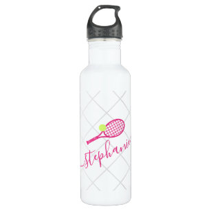 Tennis Personalised Name Pink 710 Ml Water Bottle