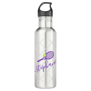 Tennis Personalised Name Purple 710 Ml Water Bottle