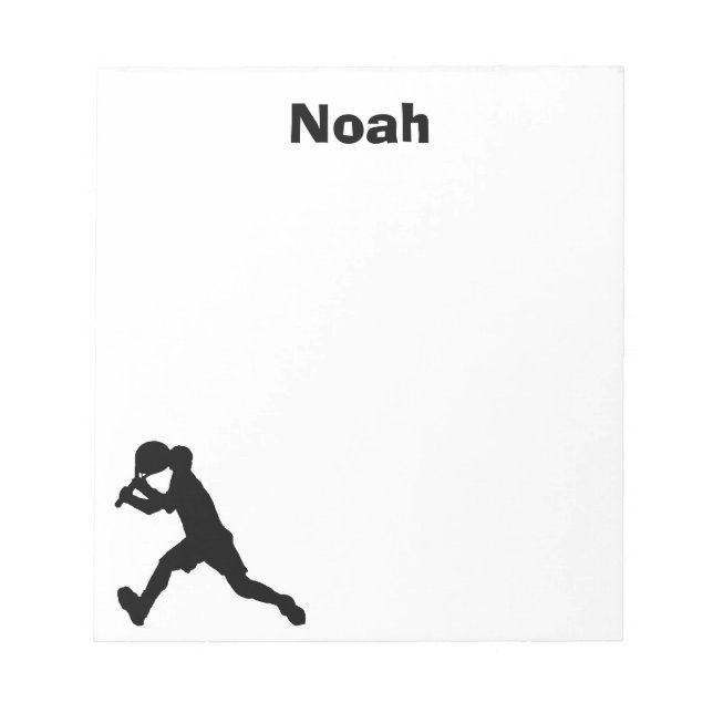 Tennis Personalised Notepad (male) (Front)