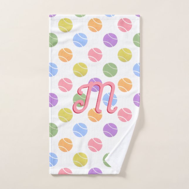 Tennis Personalised Sports Hand Towel (Hand Towel)
