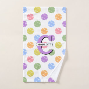 Tennis Personalised Sports Hand Towel