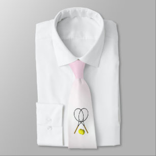 Tennis Pink Sports Tie