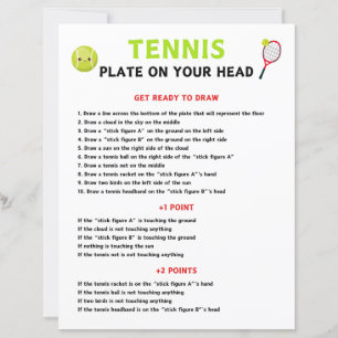 Tennis Plate On Your Head Game
