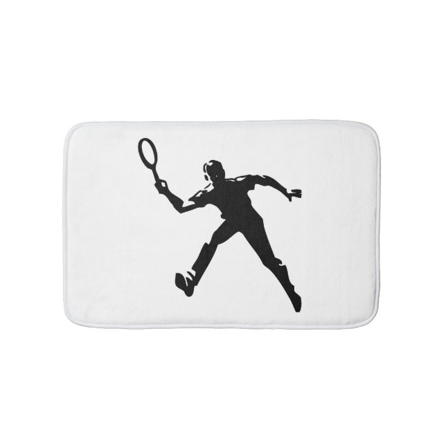 Tennis Player Bath Mat (Front)