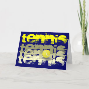 Tennis Player Birthday Card