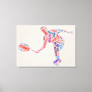 Tennis player canvas print