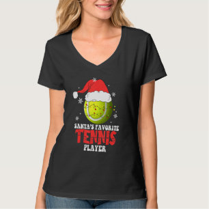 Tennis Player Christmas Tennis T-Shirt
