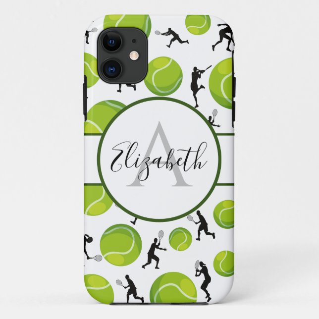 Tennis Player Coach Personalised Add Your Name  Case-Mate iPhone Case (Back)