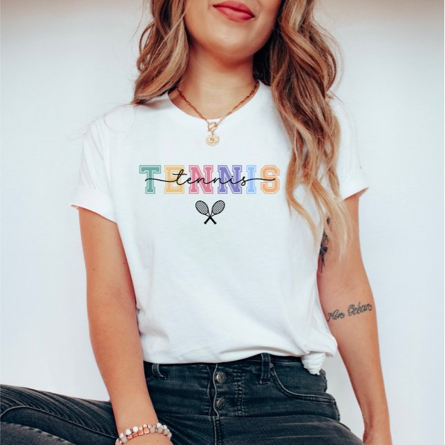 Tennis Player Colourful  T-Shirt (Creator Uploaded)