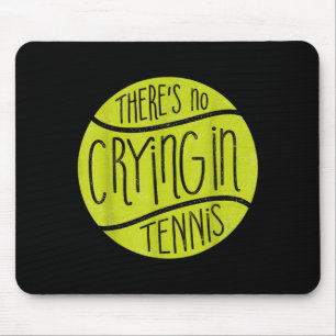 Tennis player crying tennis ball funny sport gift mouse mat