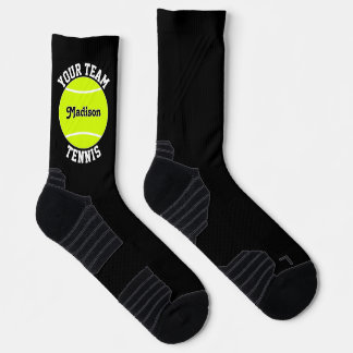 Tennis Player Custom Team and Player Name Sports Socks