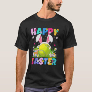 Tennis Player Easter Egg Hunt Bunny Ear Tennis Bal T-Shirt