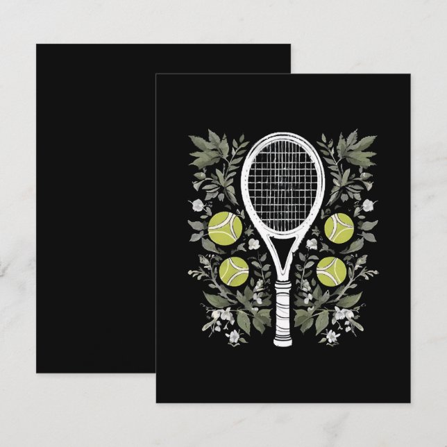 Tennis Player Enclosure Card (Front/Back)