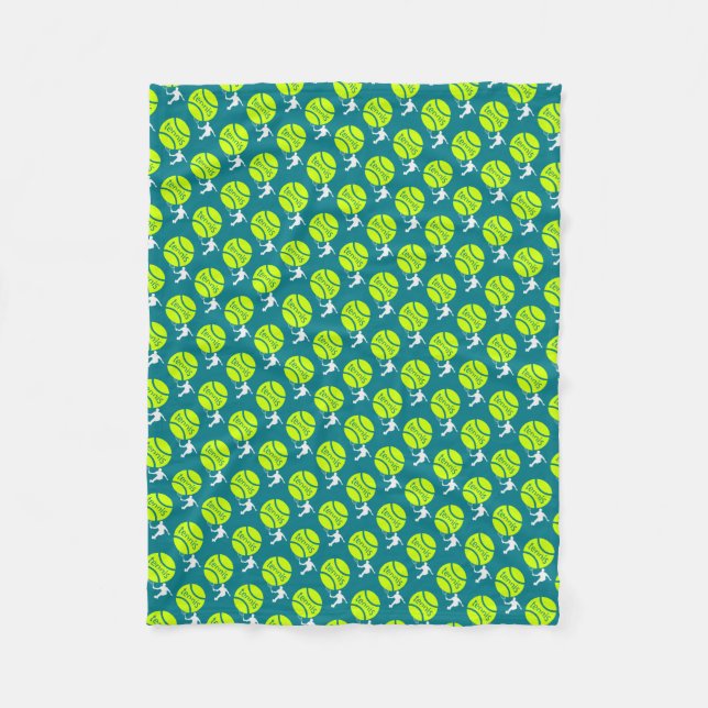 Tennis player fleece blanket (Front)