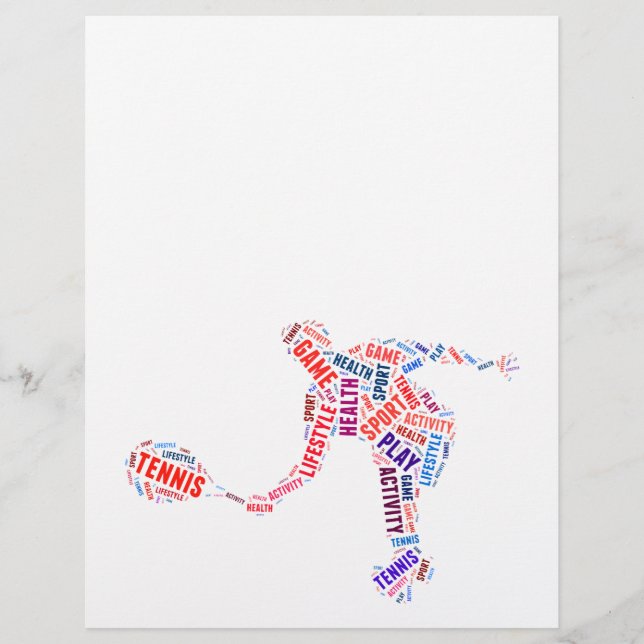 Tennis player flyer (Front)