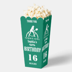Tennis Player Girl, Birthday Girl Favor Box