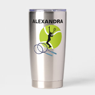 Tennis Player Girl, Tennis Girl  Birthday Insulated Tumbler