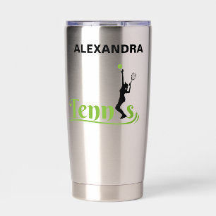 Tennis Player Girl, Tennis Girl  Birthday Insulated Tumbler
