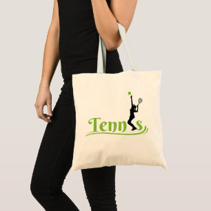Tennis Player Girl, Tennis Girl Birthday Tote Bag