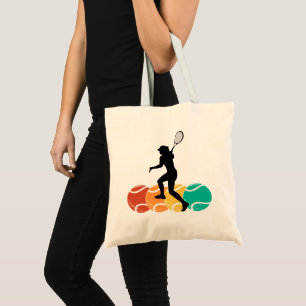 Tennis Player Girl, Tennis Girl  Birthday Tote Bag