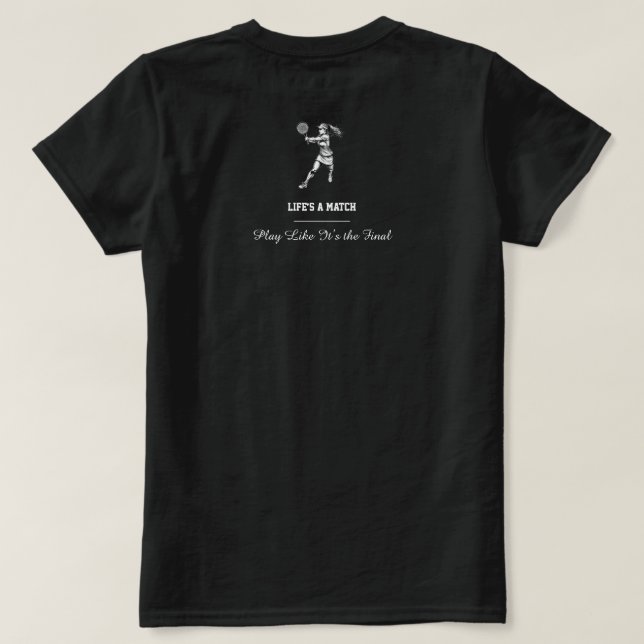 Tennis Player Graphic T-Shirt – Dynamic Sports (Design Back)