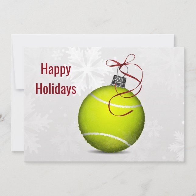tennis player Holiday Greeting Cards (Front)