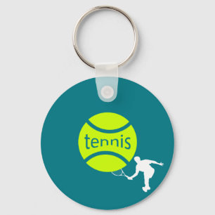 Tennis player key ring