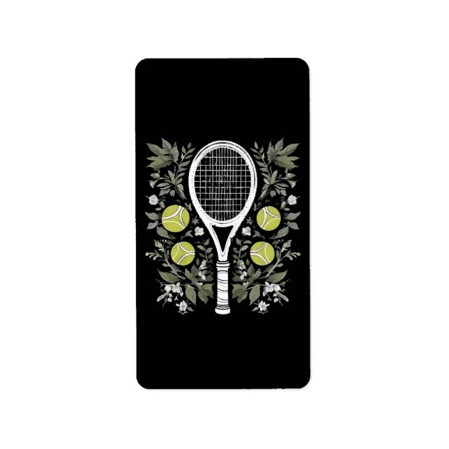 Tennis Player Label (Front)
