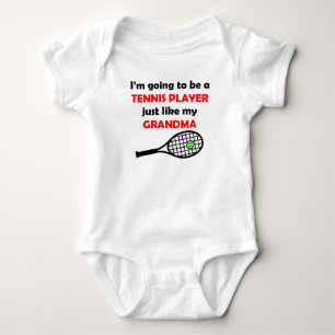 Tennis Player Like My Grandma Baby Bodysuit