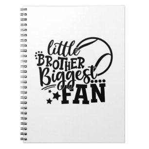 Tennis Player Little Brother Biggest Fan Tennis Notebook