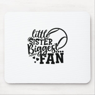 Tennis Player Little Sister Biggest Fan Tennis Mouse Mat