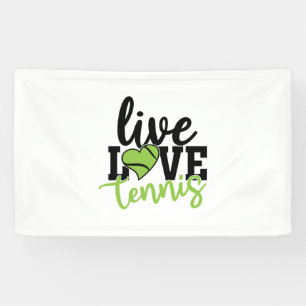 Tennis Player   Live Love Tennis Banner