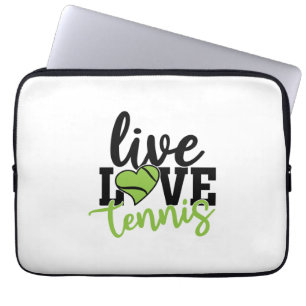 Tennis Player Live Love Tennis Laptop Sleeve