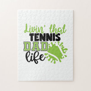 Tennis Player   Livin That Tennis Dad Life Jigsaw Puzzle