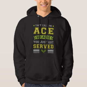 Tennis Player Match Racket Court Sports Funny Gift Hoodie