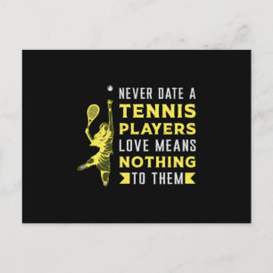 Tennis Player Match Racket Sports Court Funny Gift Postcard