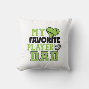 Tennis Player   My Favorite Player Calls Me Dad Cushion
