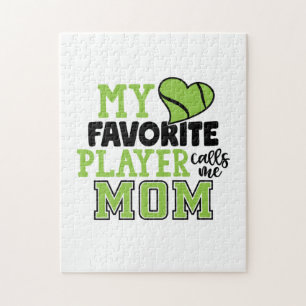 Tennis Player   My Favourite Player Calls Me Mum Jigsaw Puzzle