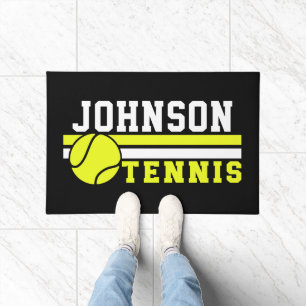 Tennis Player NAME Ball Game Court Personalised Doormat