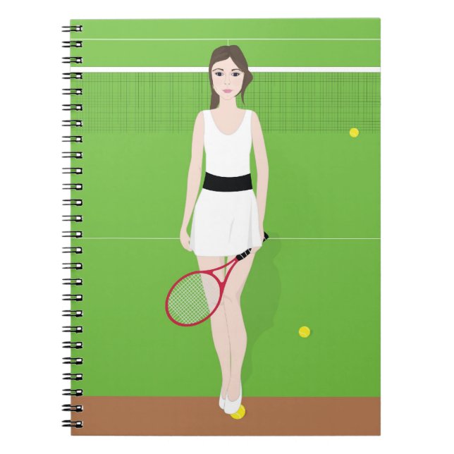 Tennis Player Notebook (Front)