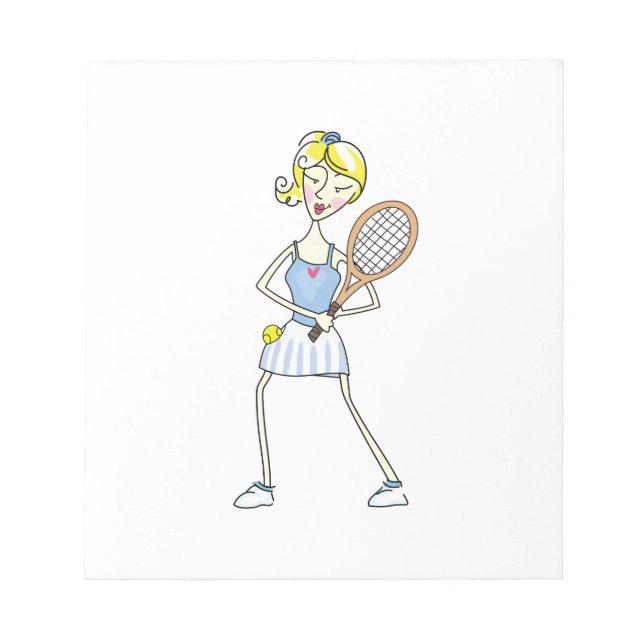 TENNIS PLAYER NOTEPAD (Front)