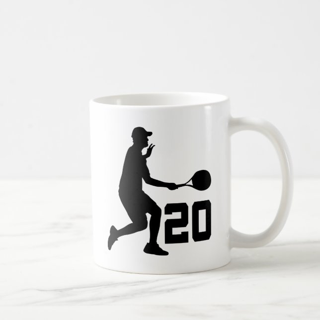 Tennis Player Number 20 Gift Coffee Mug (Right)