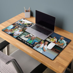 Tennis Player Personalize Images Tennis Ball Desk Mat